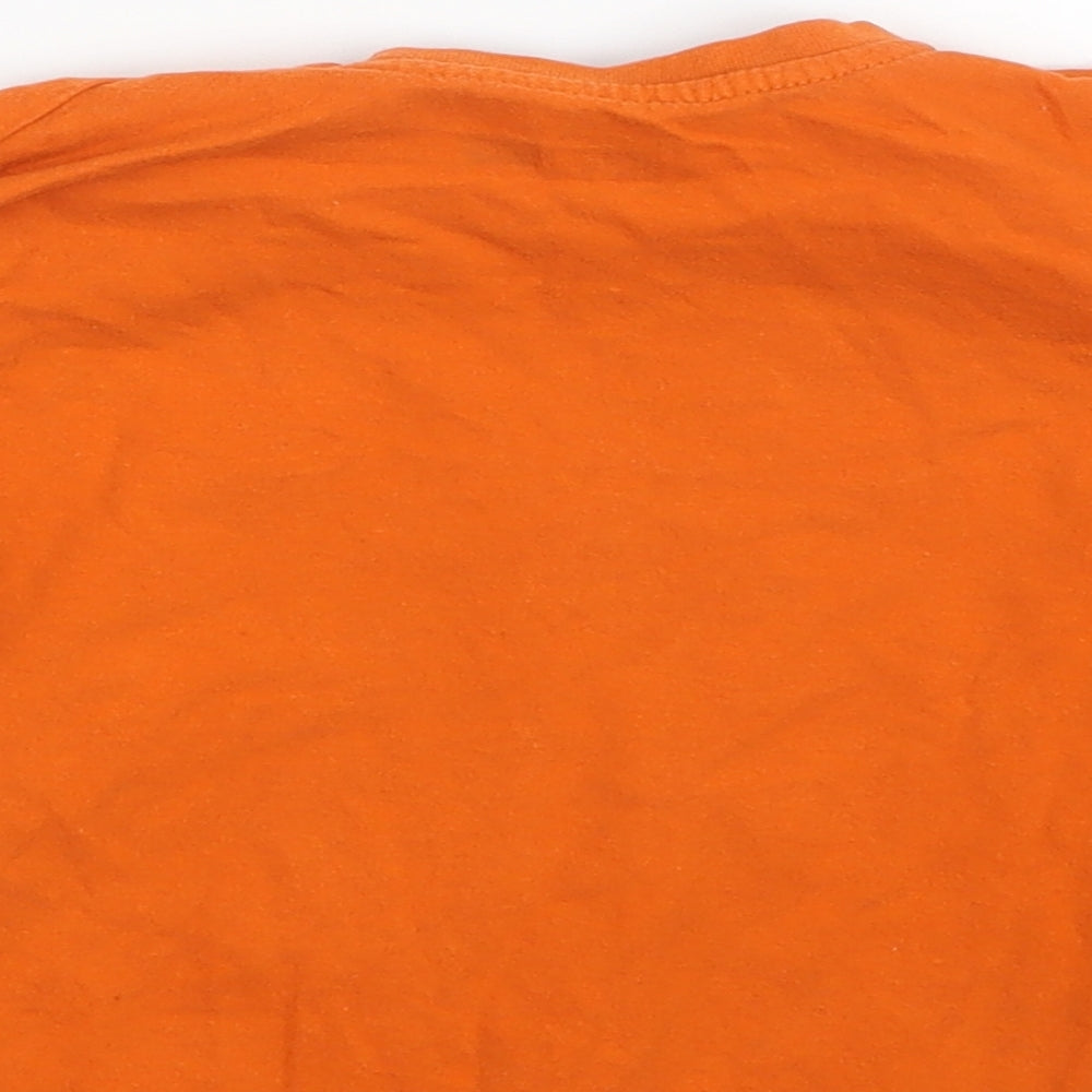 Little Kids Boys Orange Basic T-Shirt Size 4 Years