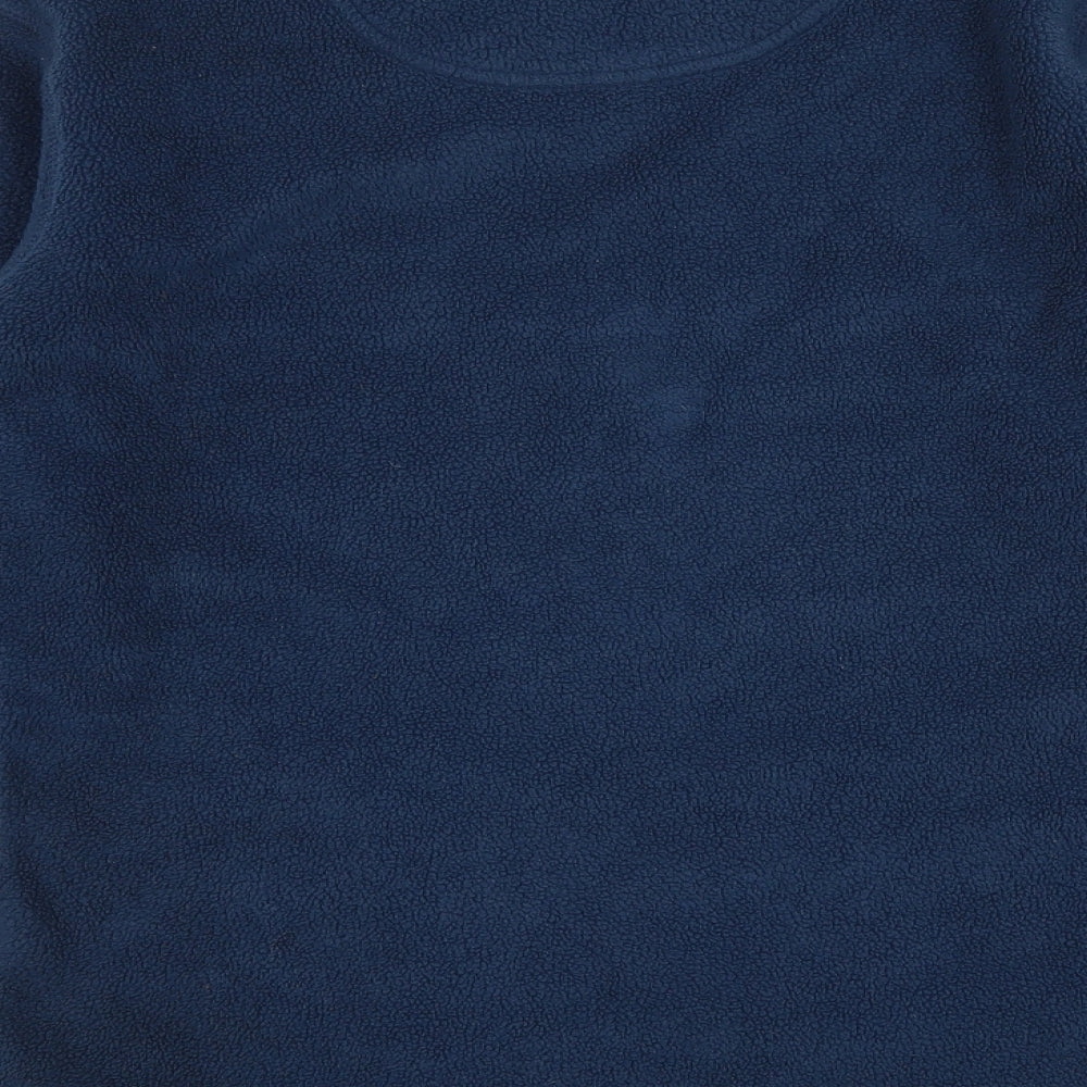 Millets Womens Blue Fleece Pullover Sweatshirt Size XS
