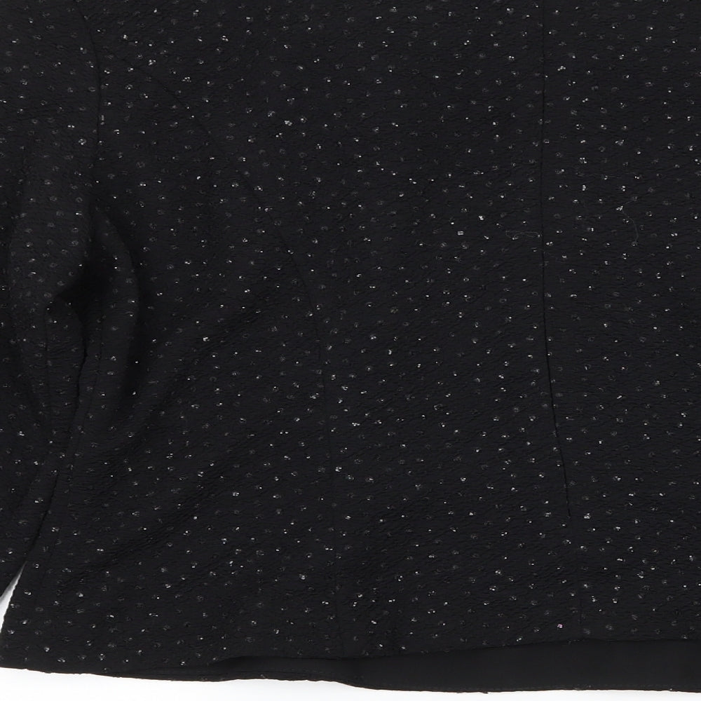 Jessica Howard Womens Black Basic Blouse Size 14