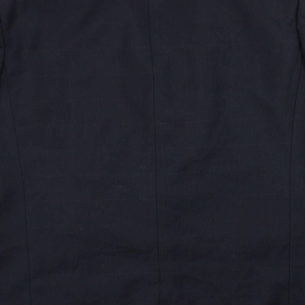 Armando Mens Blue Check Jacket Suit Jacket Size XL