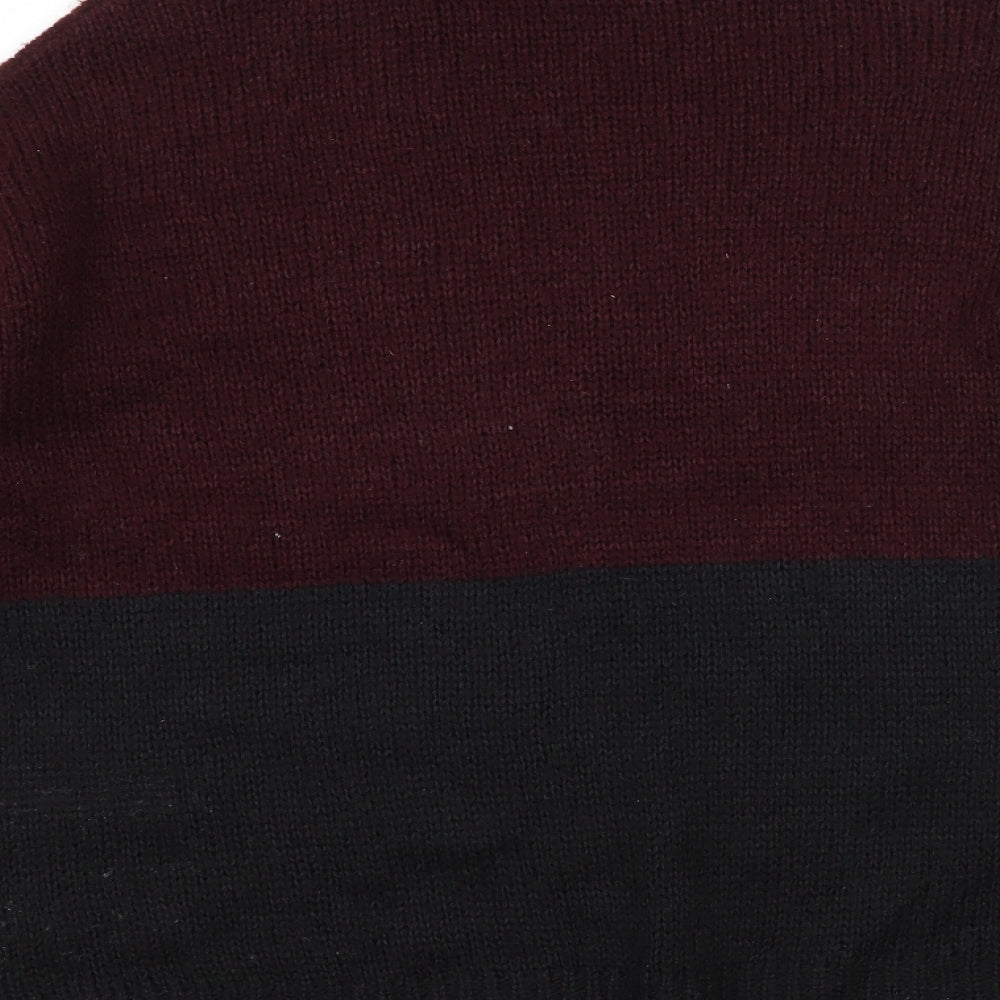 New Look Womens Black Knit Pullover Jumper Size S