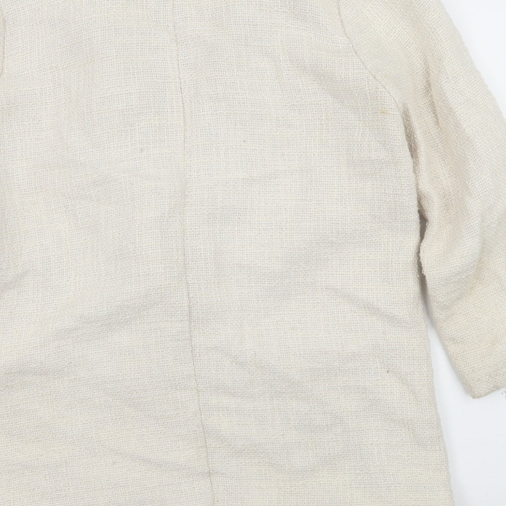 Skin and Threads Womens Ivory Jacket Blazer Size M