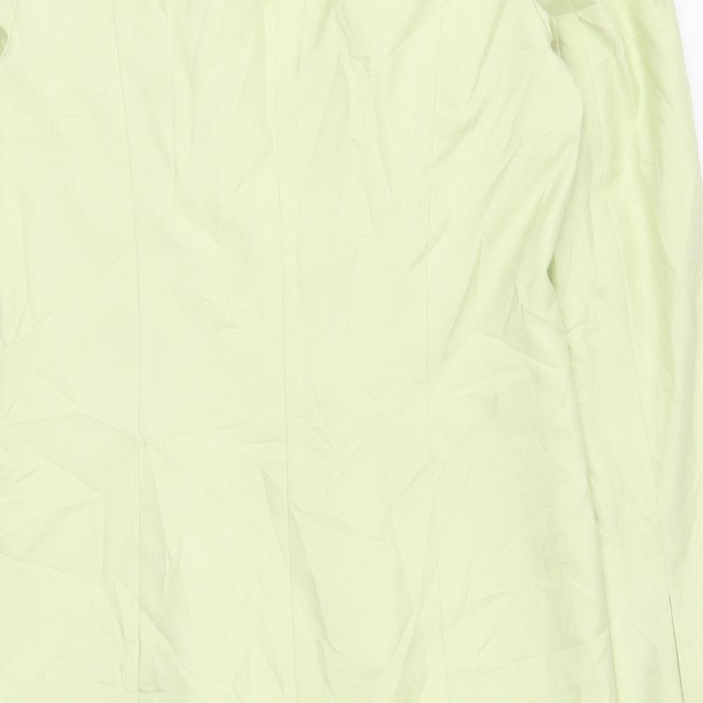Belinda Ching Womens Green Overcoat Coat Size 14