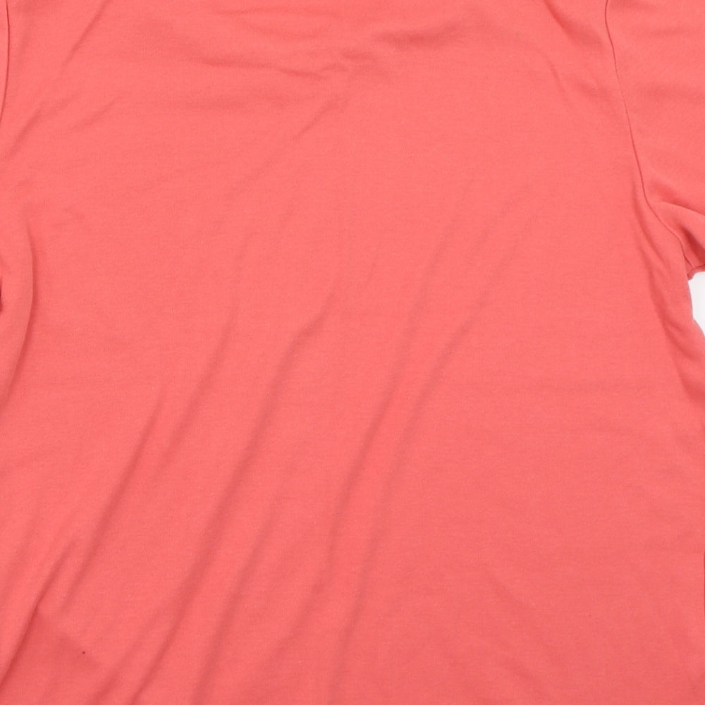 fabrizio Womens Pink Basic T-Shirt Size XL