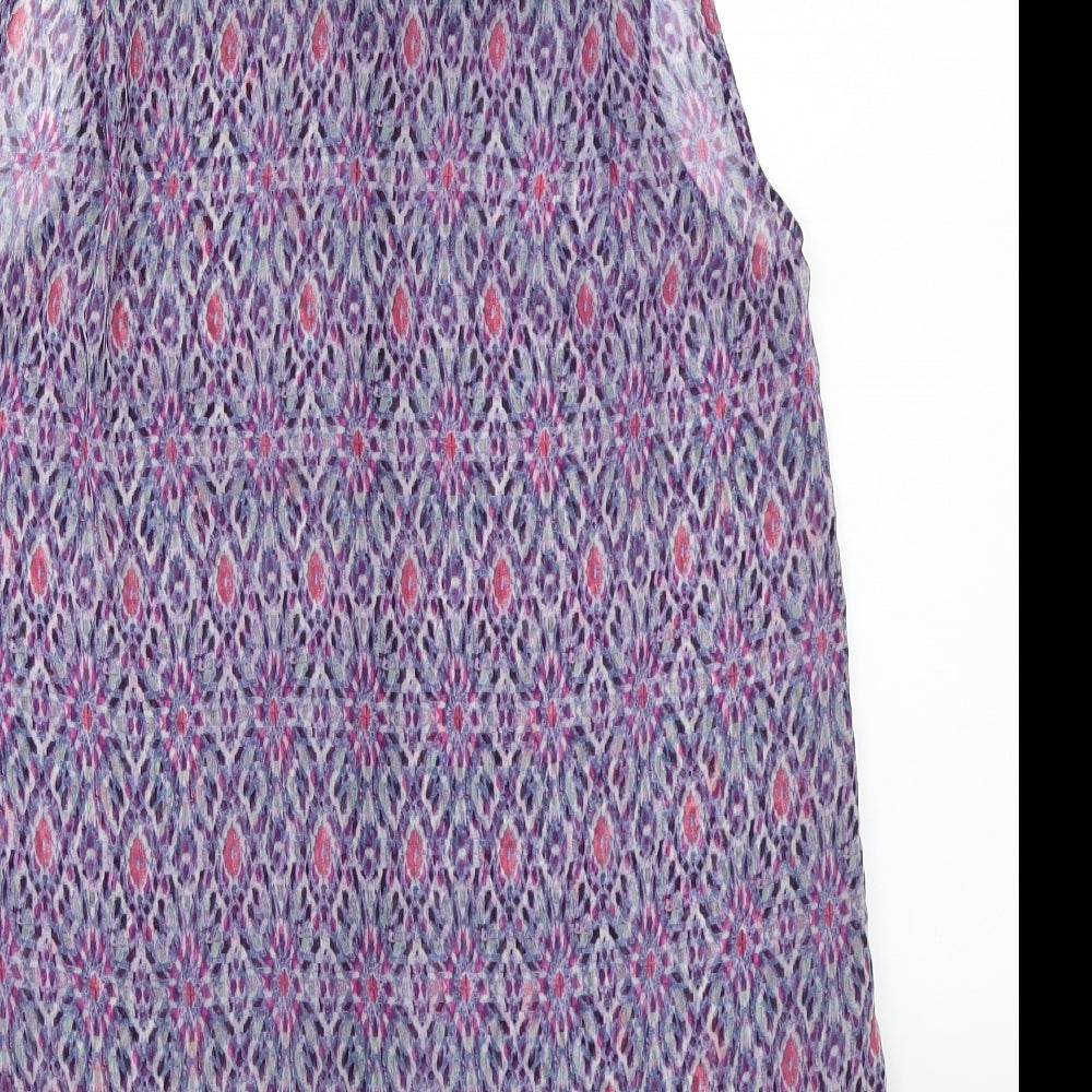 H&M Womens Purple Basic Blouse Size 8