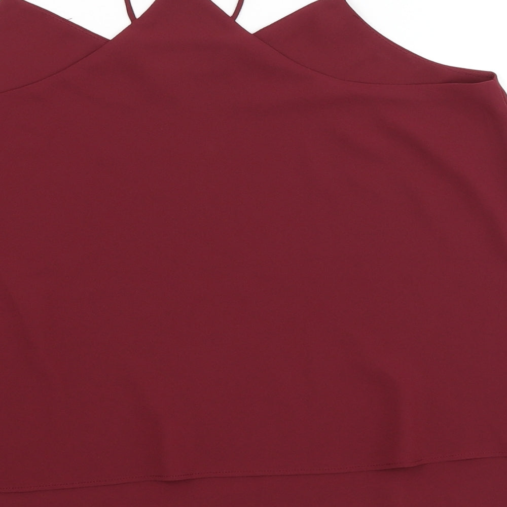 New Look Womens Red Camisole Tank Size 10