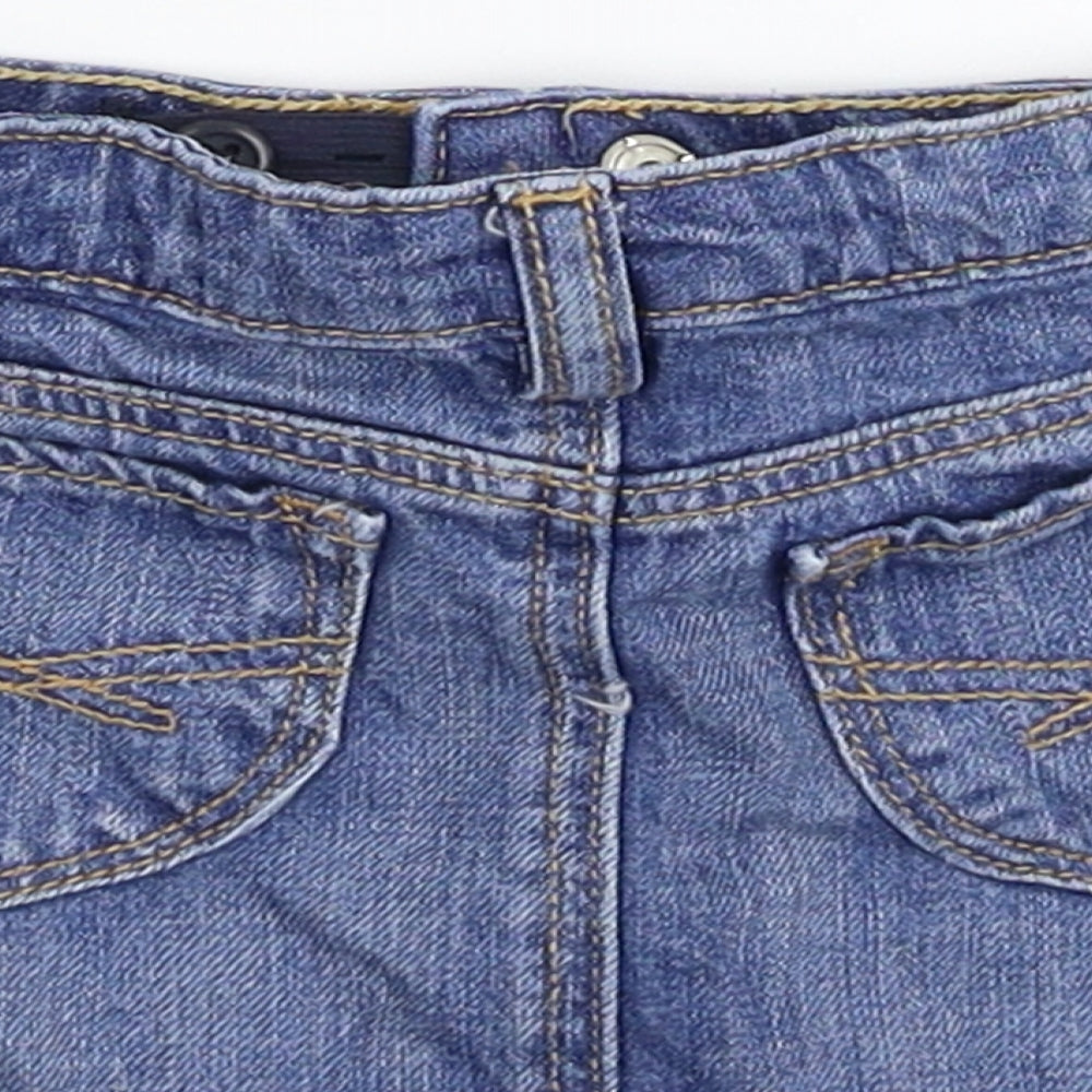 George Girls Blue Denim A-Line Skirt Size 18-24 Months