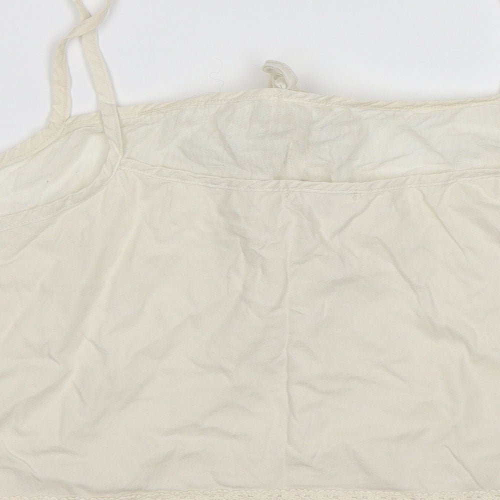 River Island Womens White Camisole T-Shirt Size 12