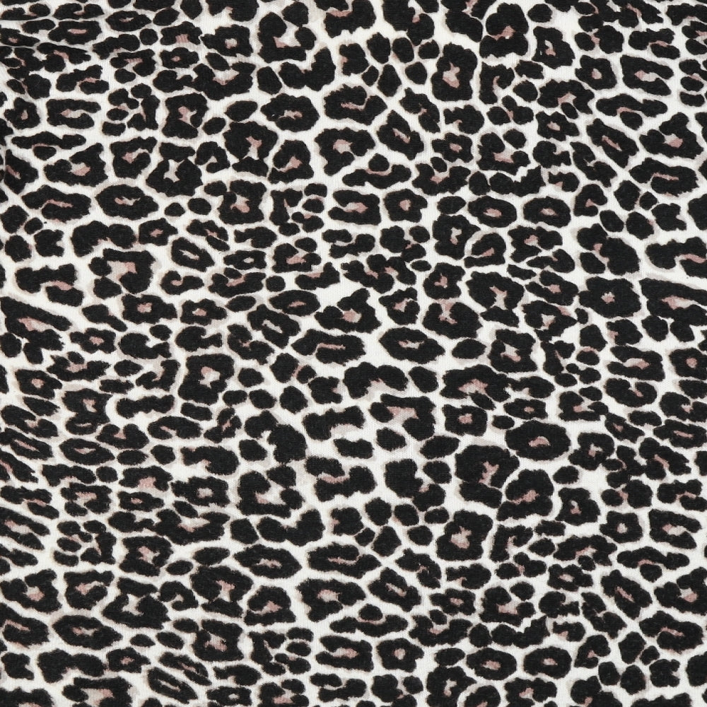 Debenhams Womens Black Animal Print Pullover Jumper Size 10