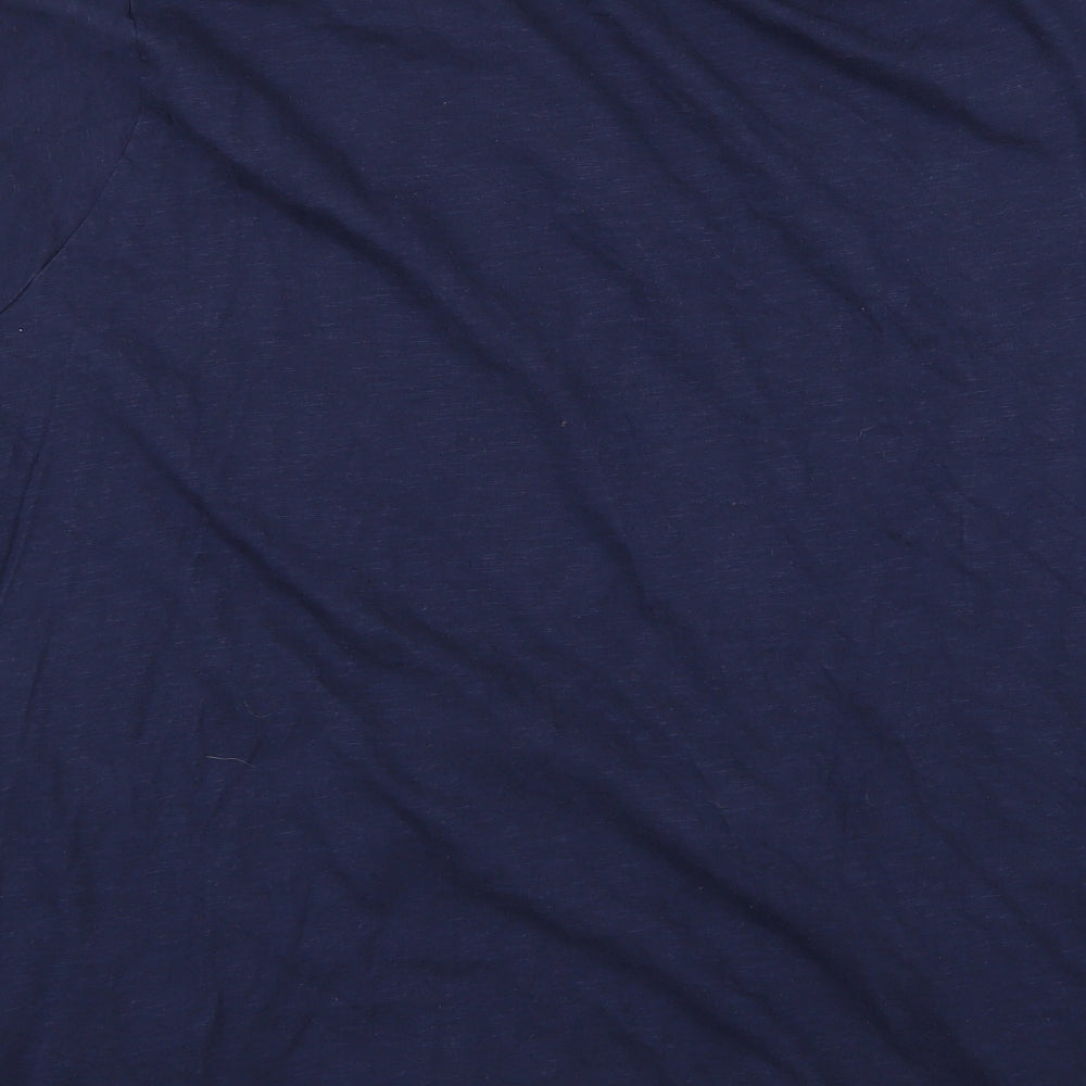 Yours Womens Blue Basic T-Shirt Size L