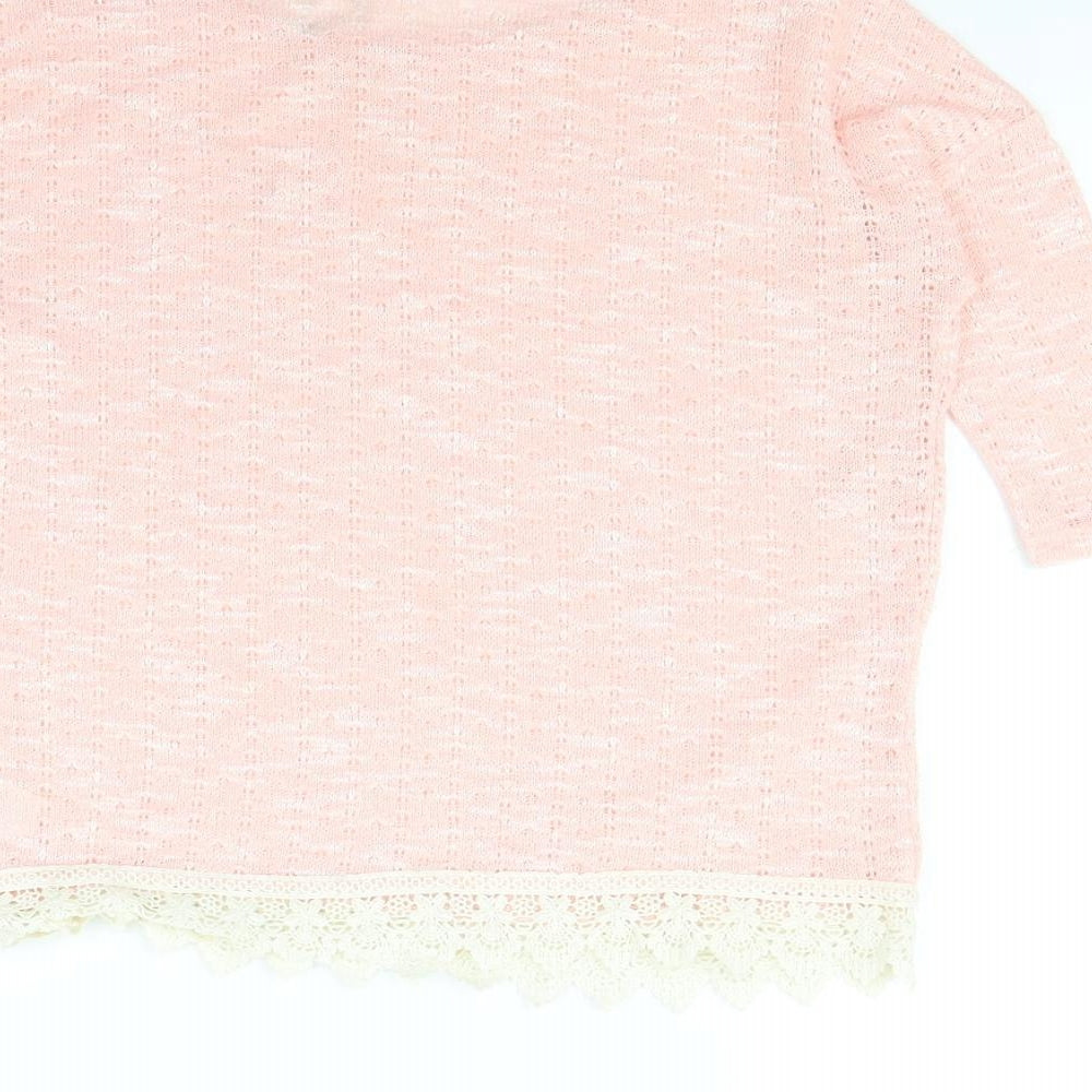 New Look Womens Pink Pullover Jumper Size 8