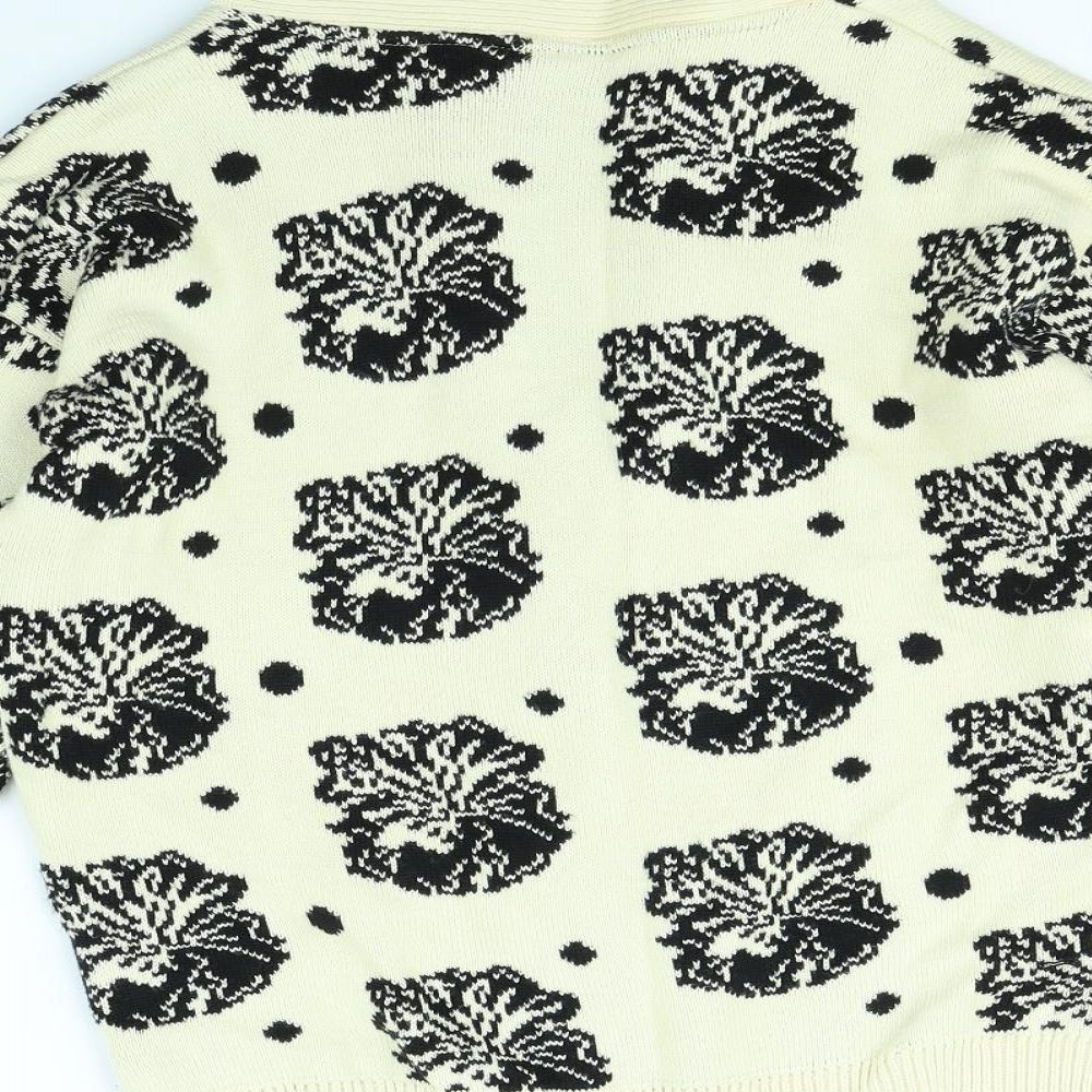 NEXT Womens Ivory Floral Jacket Size S