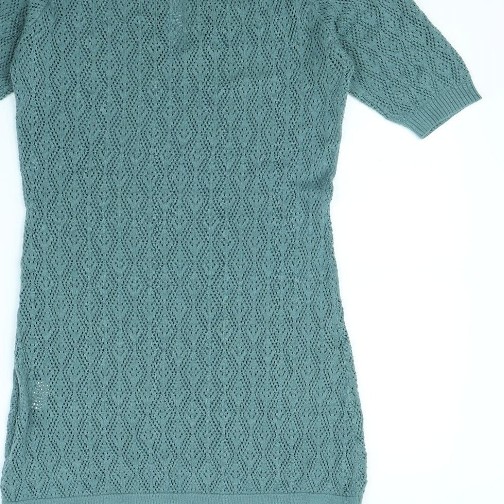 VILA Womens Green Jumper Dress Size XS