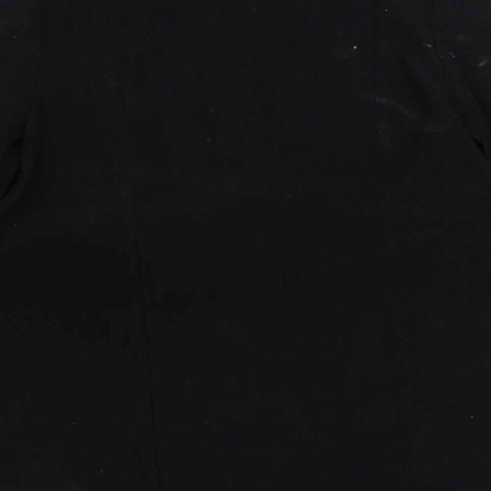 Dorothy Perkins Womens Black Overcoat Coat Size 12