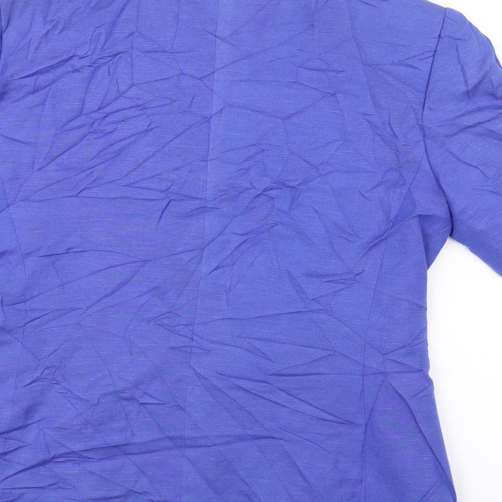Oleg Cassini Womens Blue Jacket Size 6
