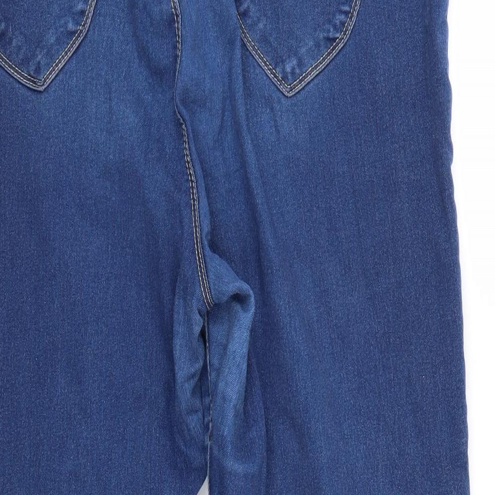 Dorothy Perkins Womens Blue Denim Straight Jeans Size 12 L25 in