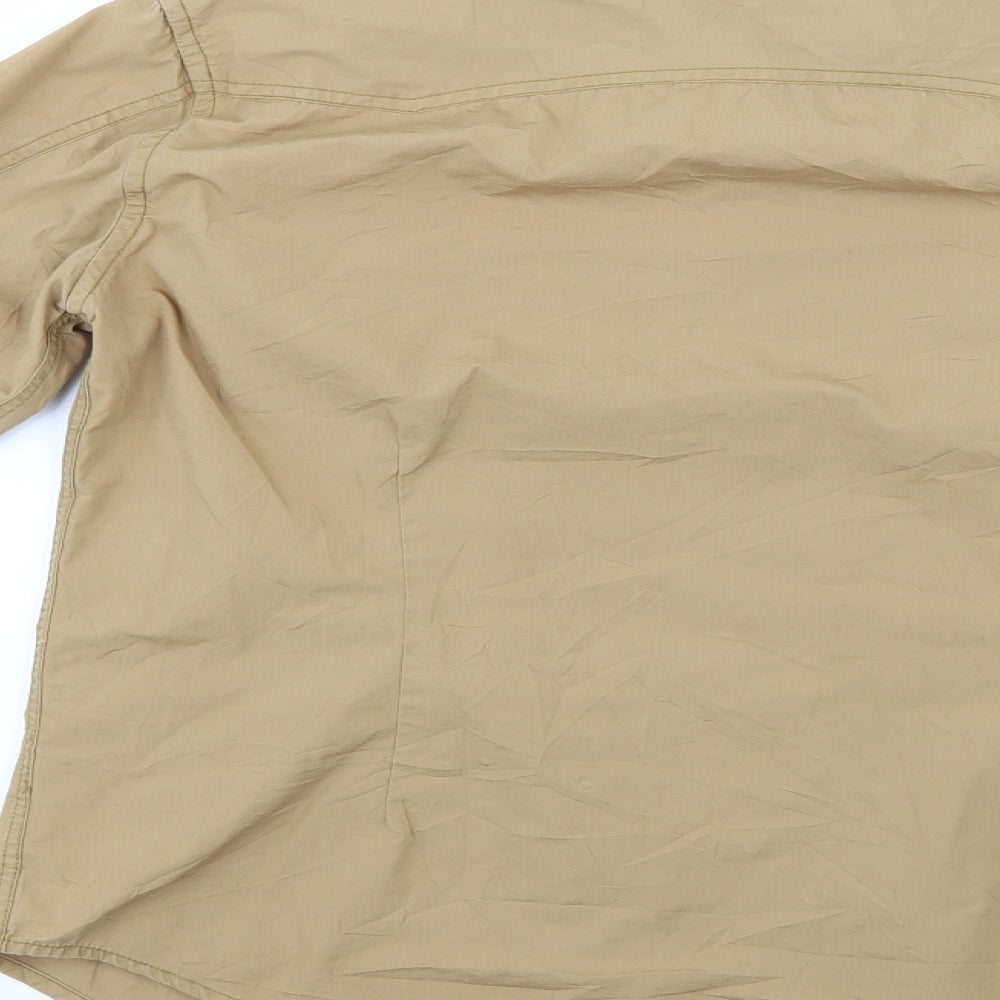 K2 Womens Beige Basic Button-Up Size S