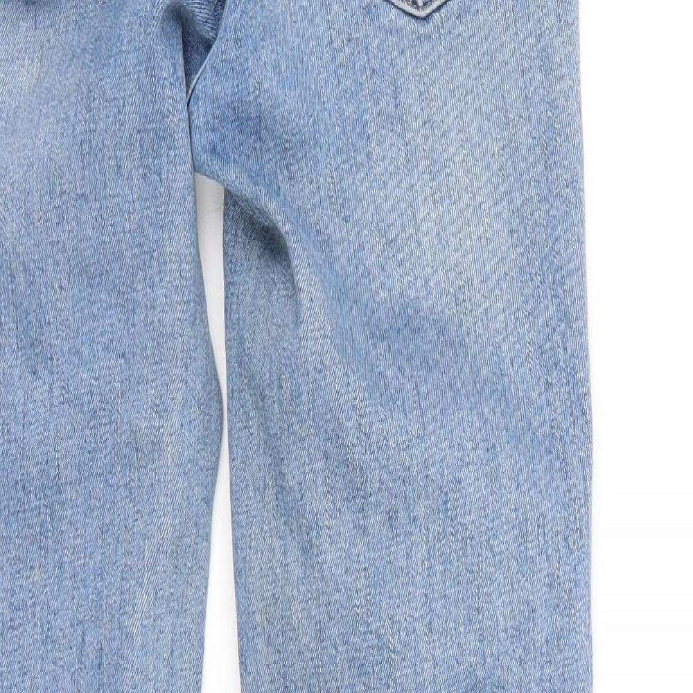 ASOS Mens Blue Denim Straight Jeans Size 26 L28 in