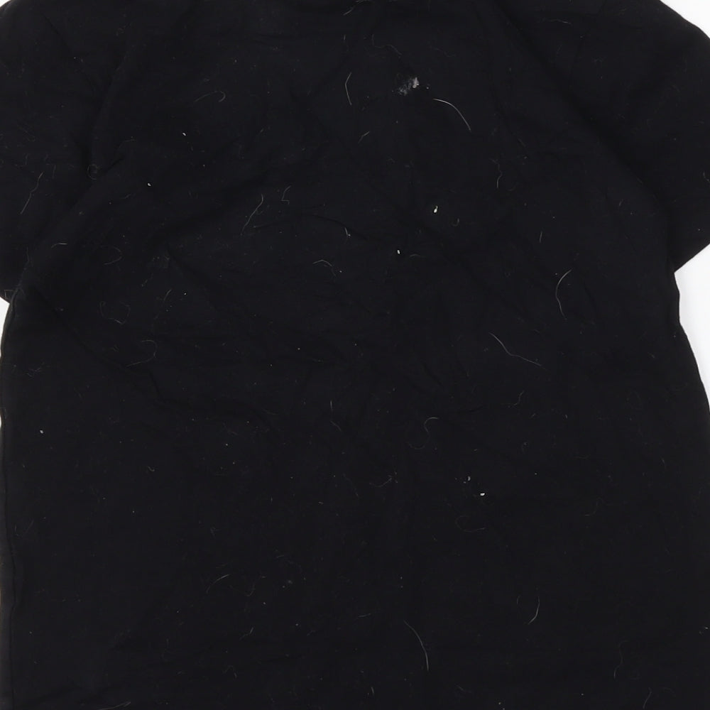 pep7co Boys Black Basic T-Shirt Size 9-10 Years