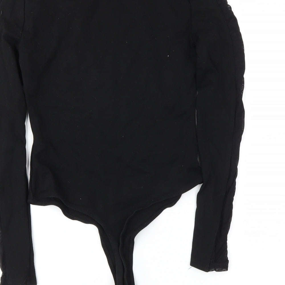 newlook Womens Black Bodysuit One-Piece Size 8