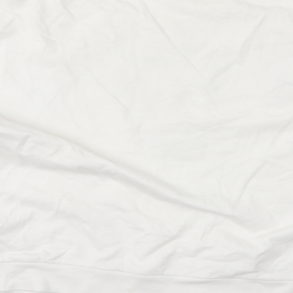 River Island Womens White Pullover Sweatshirt Size 8