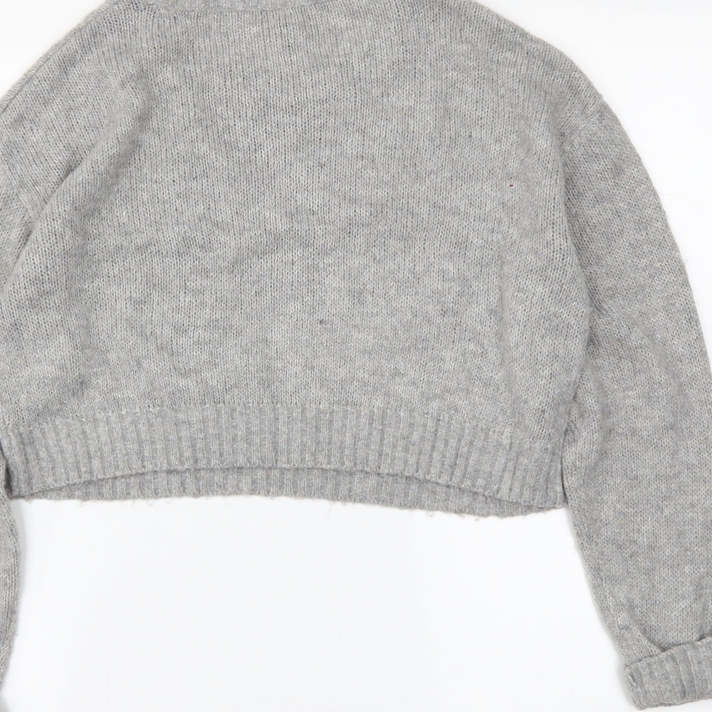 H&M Womens Grey Pullover Jumper Size S