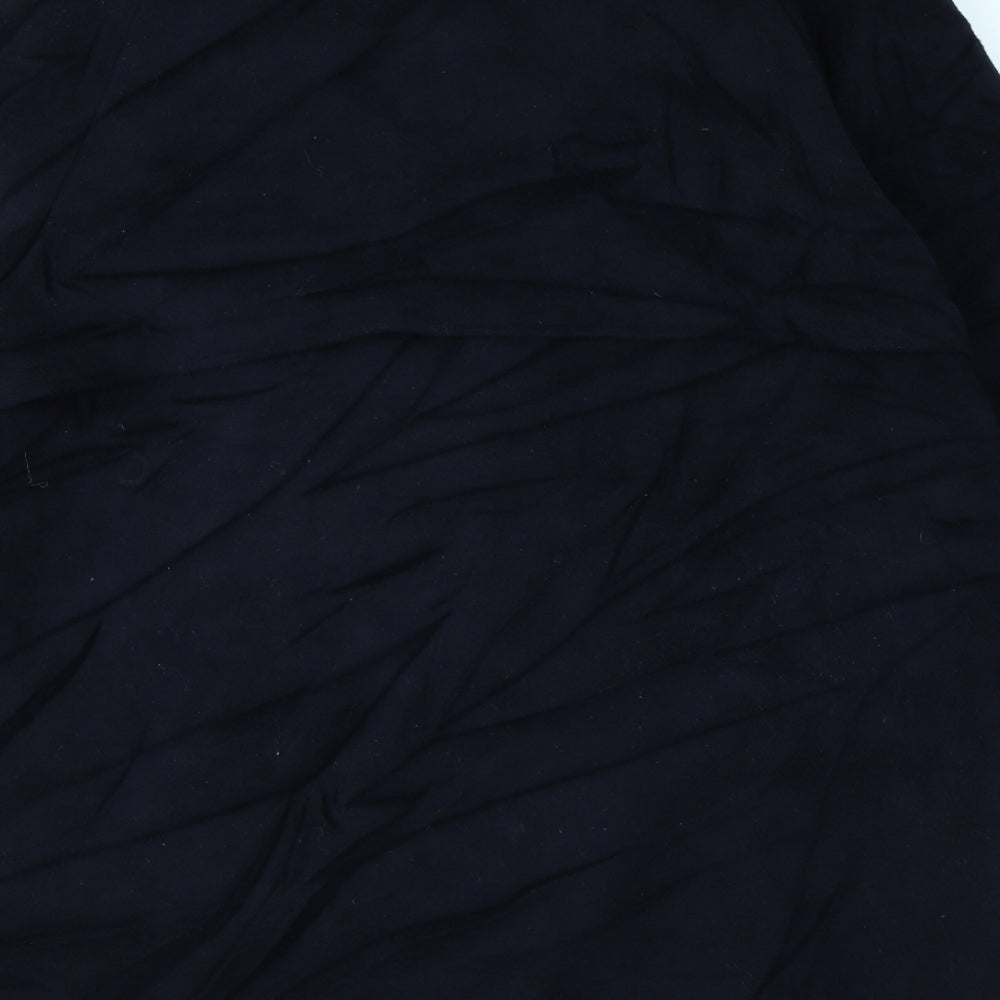 Canda Womens Blue Overcoat Coat Size 14