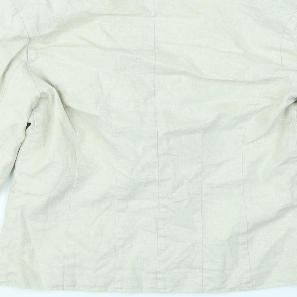 VILA Womens Beige Jacket Blazer Size M
