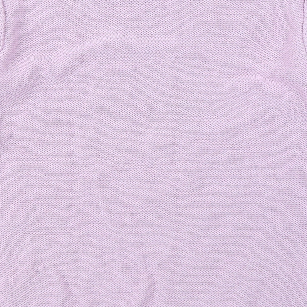 Damart Womens Purple Knit Pullover Jumper Size 10
