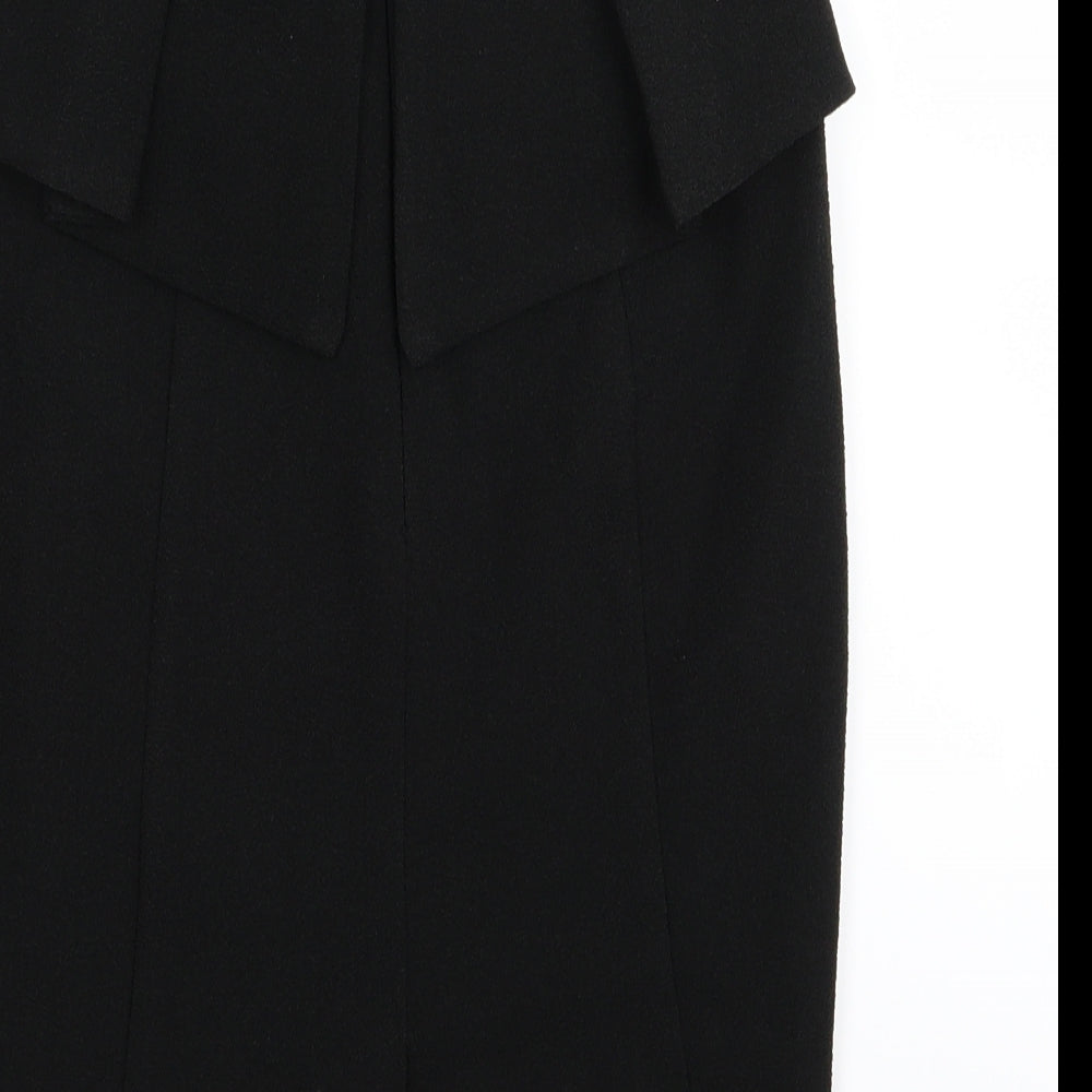Miss Selfridge Womens Black A-Line Skirt Size 10