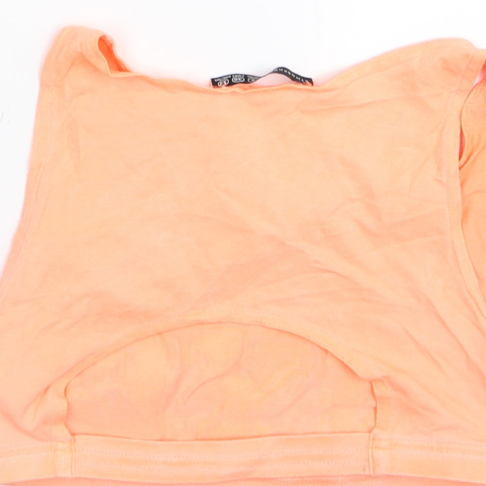 Primark Womens Orange Basic Tank Size 8