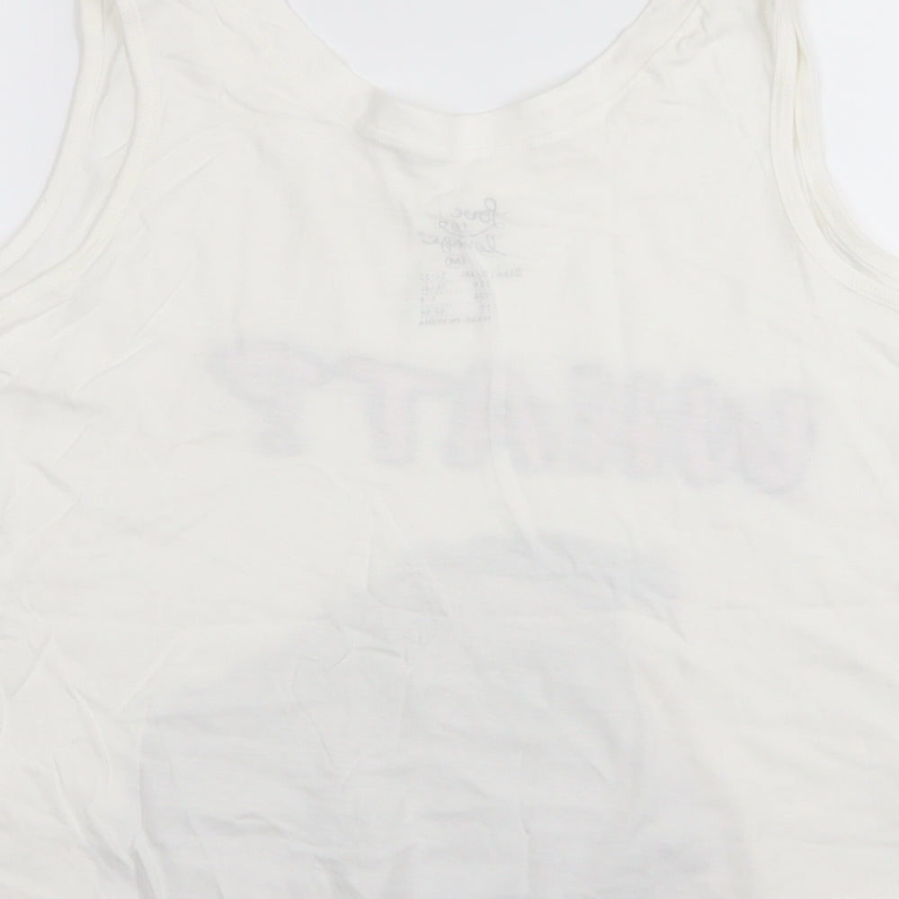 Primark Womens White Top Pyjama Top Size 10