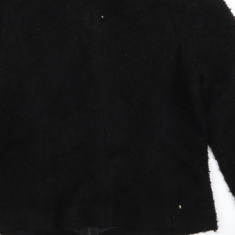 NEXT Womens Black Full Zip Jumper Size 6