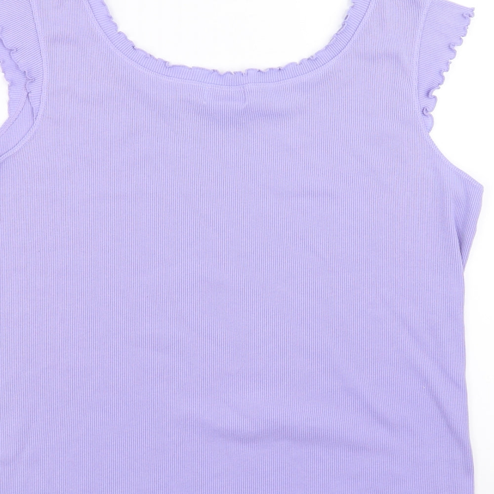 Bonmarché Womens Purple Basic Tank Size L