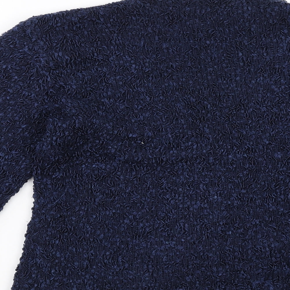 Roman Womens Blue Pullover Jumper Size S