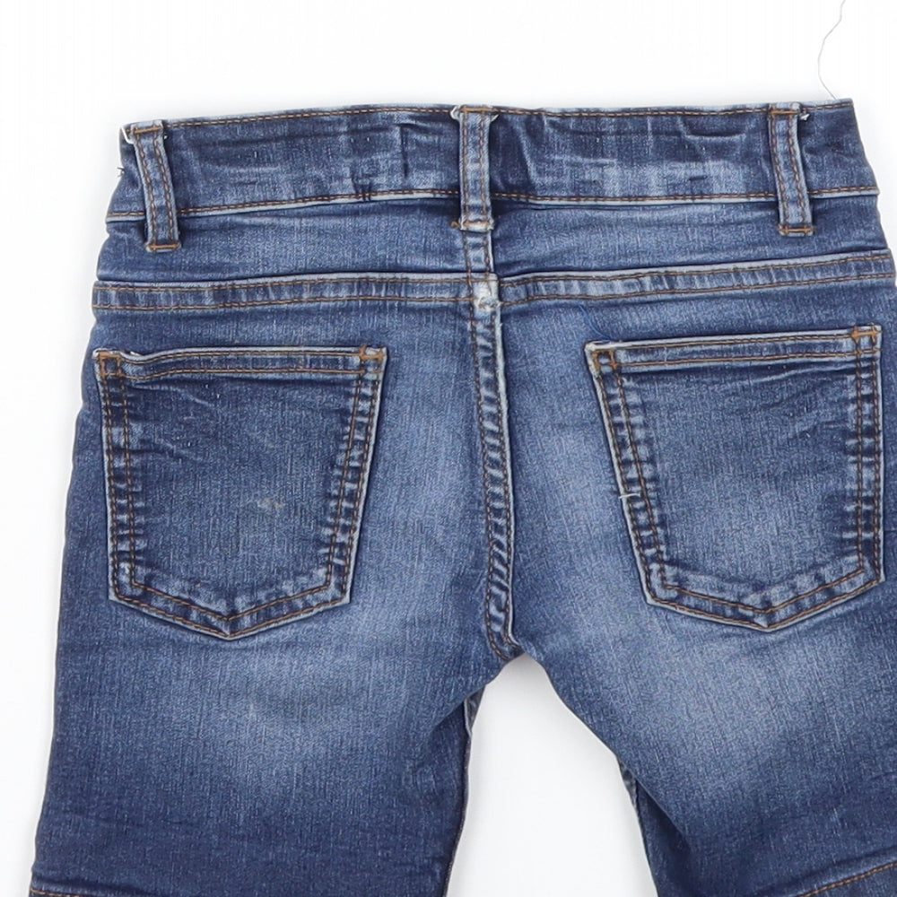 Next Boys Blue Chino Shorts Size 3 Years