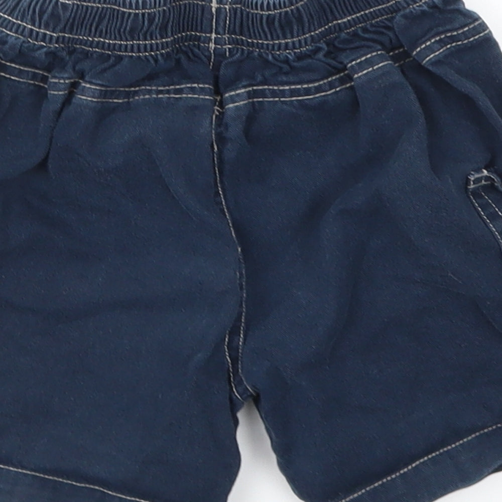 TINY TED Boys Blue Animal Print Chino Shorts Size 2-3 Years