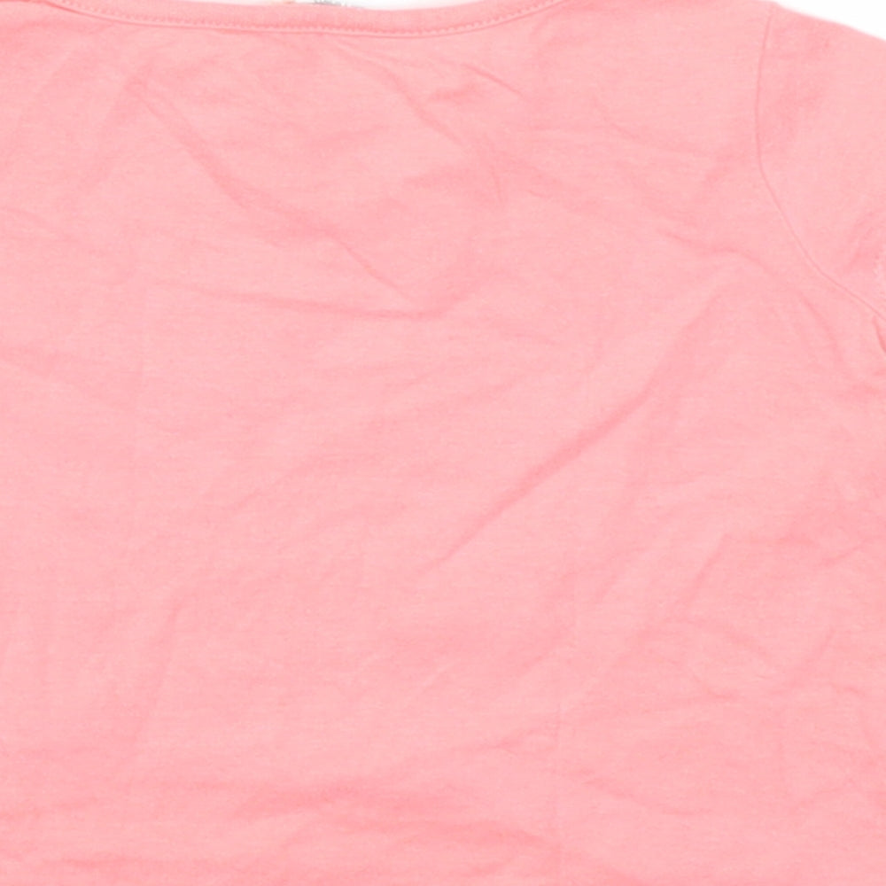 jhon lewis Girls Pink Basic T-Shirt Size 3-6 Months