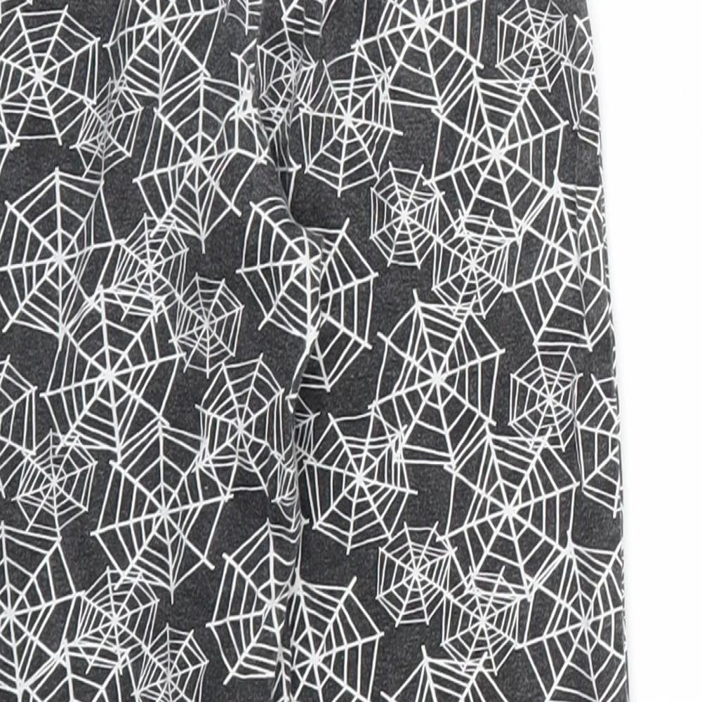DISNEY Girls Black Animal Print Jogger Trousers Size 3 Years