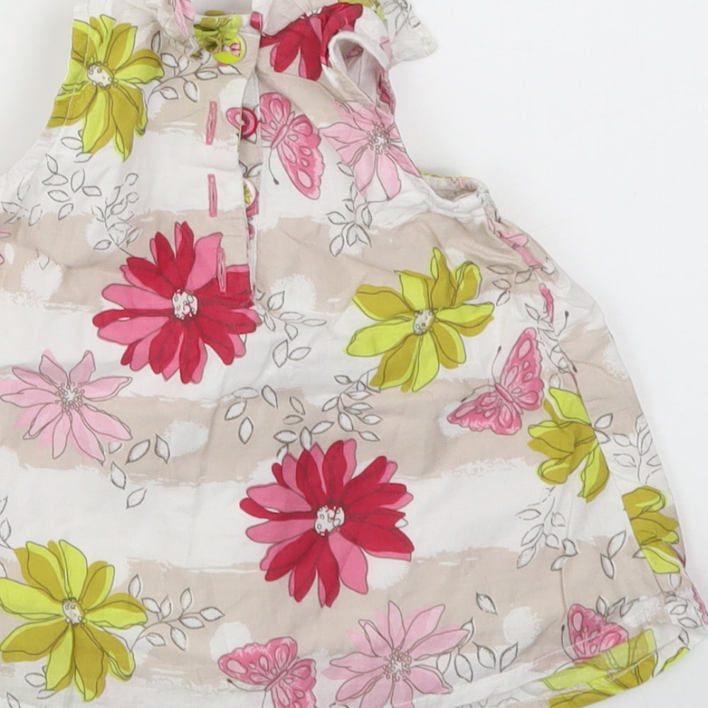 NEXT Girls Pink Floral Fit & Flare Size 3-6 Months