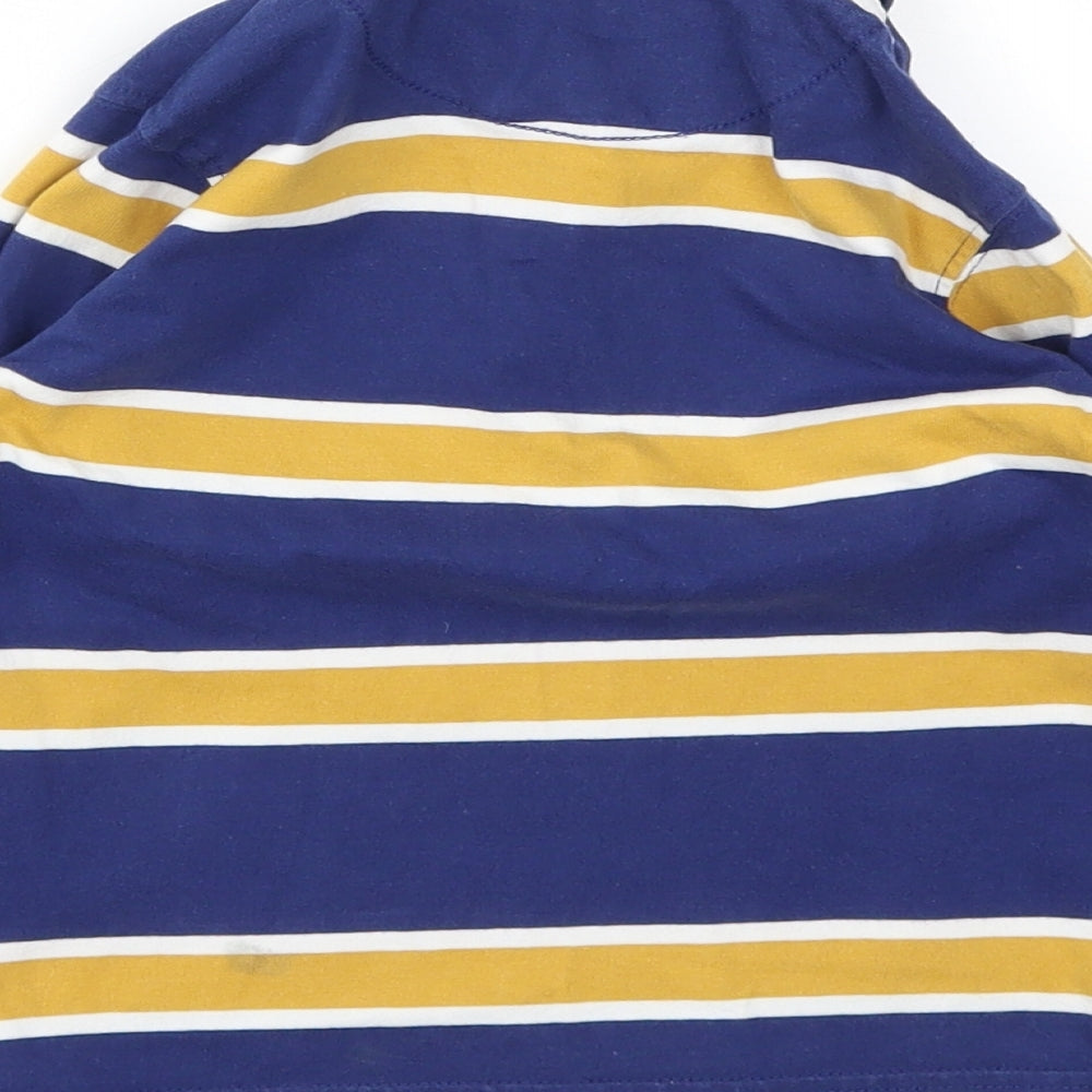 jhon lewis Boys Blue Striped Basic Polo Size 4 Years