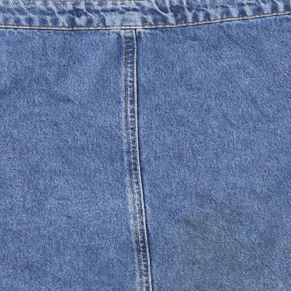 DENIM &CO Womens Blue A-Line Skirt Size 12