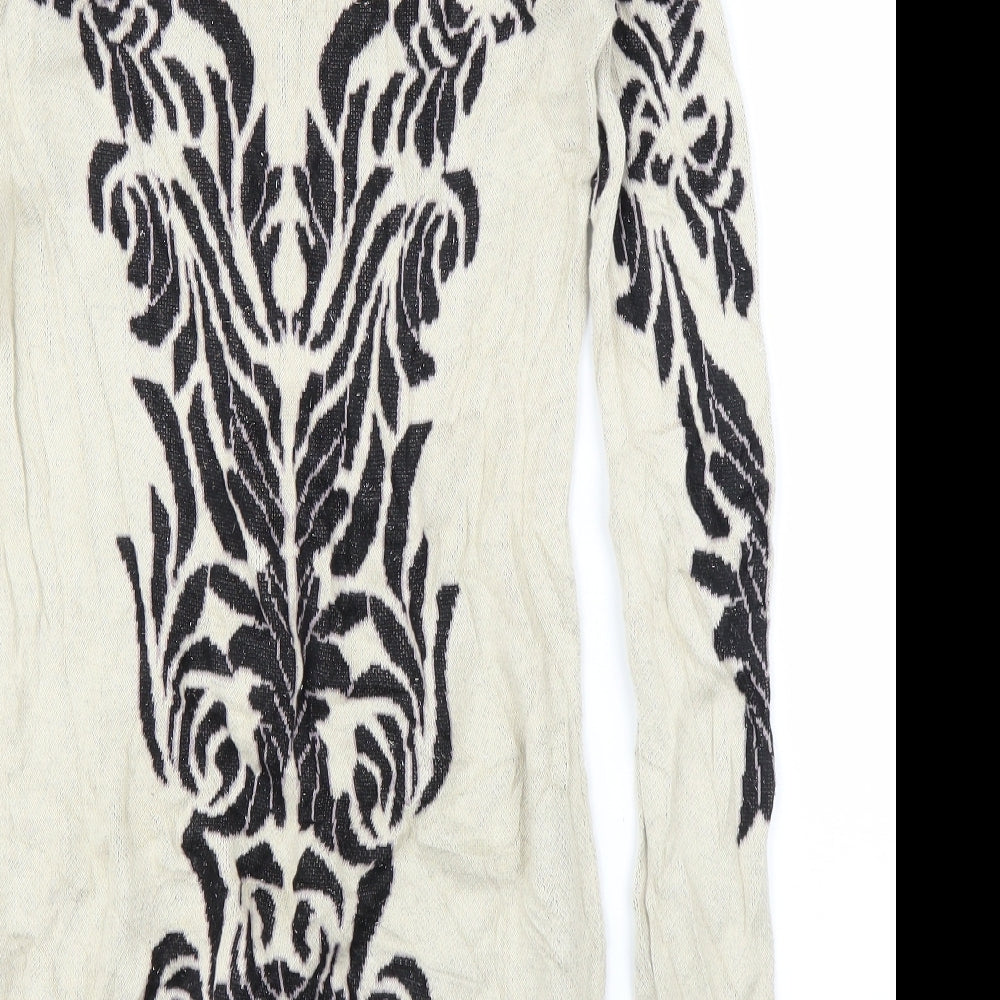 Love21 Womens Beige Floral Jumper Dress Size XS