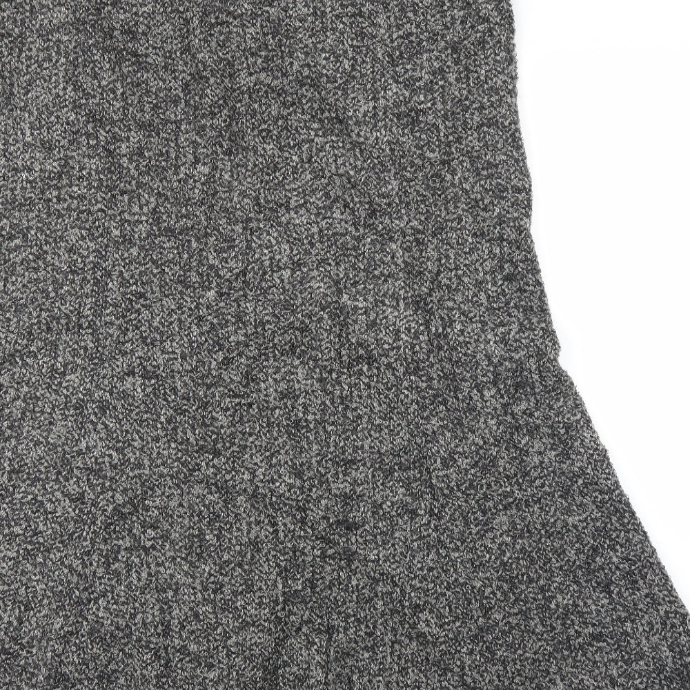 Preworn Womens Grey Trumpet Skirt Size XL