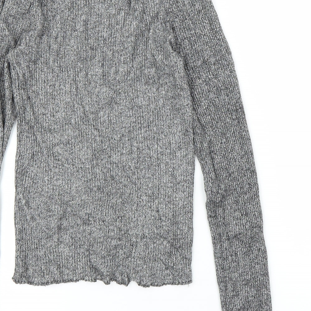 Bershka Womens Grey Pullover Jumper Size XS