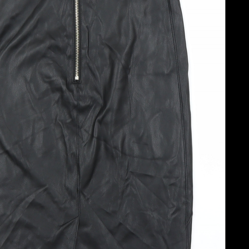 Linea Womens Black Straight & Pencil Skirt Size 10