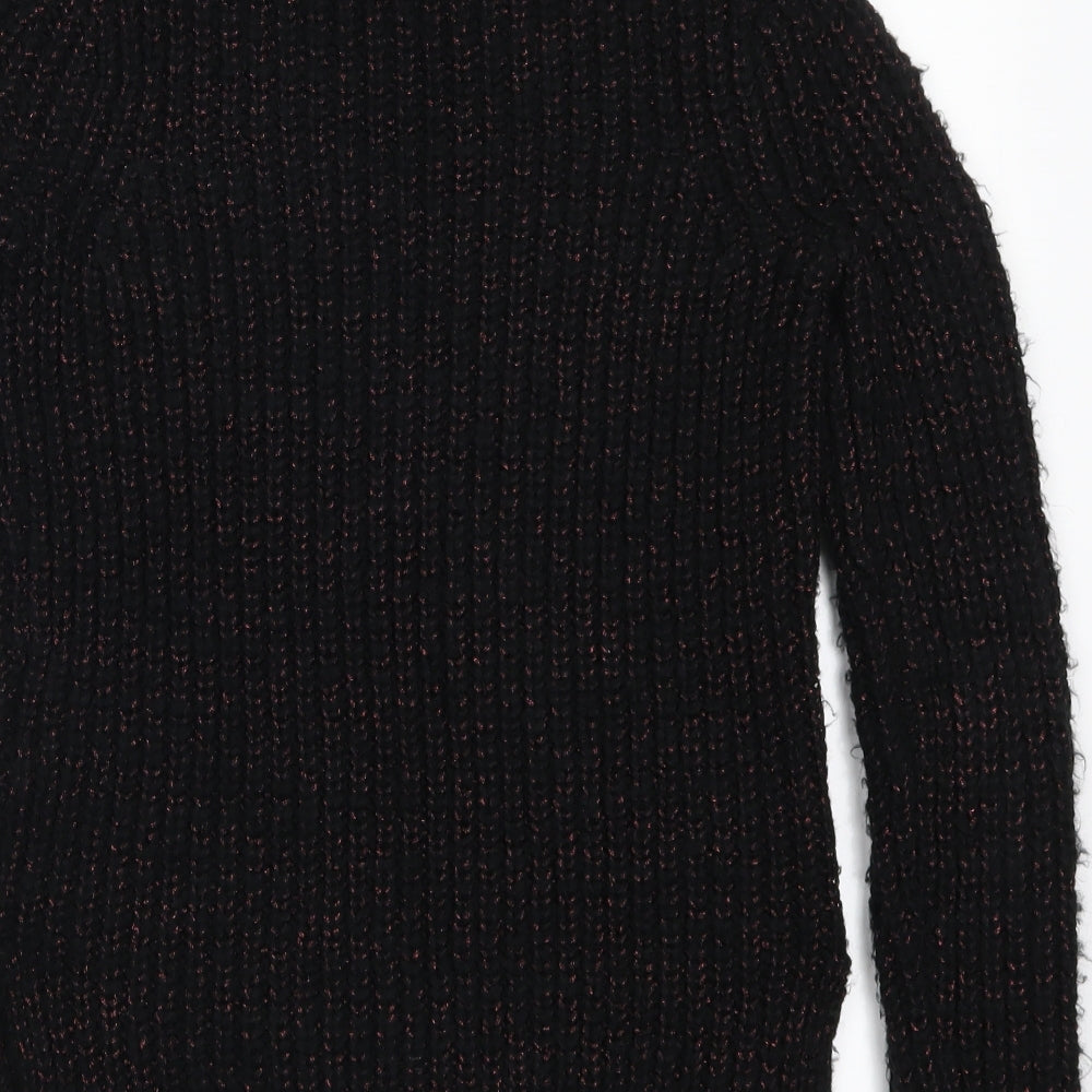 Rachel Roy Womens Black Pullover Jumper Size XS - Pink