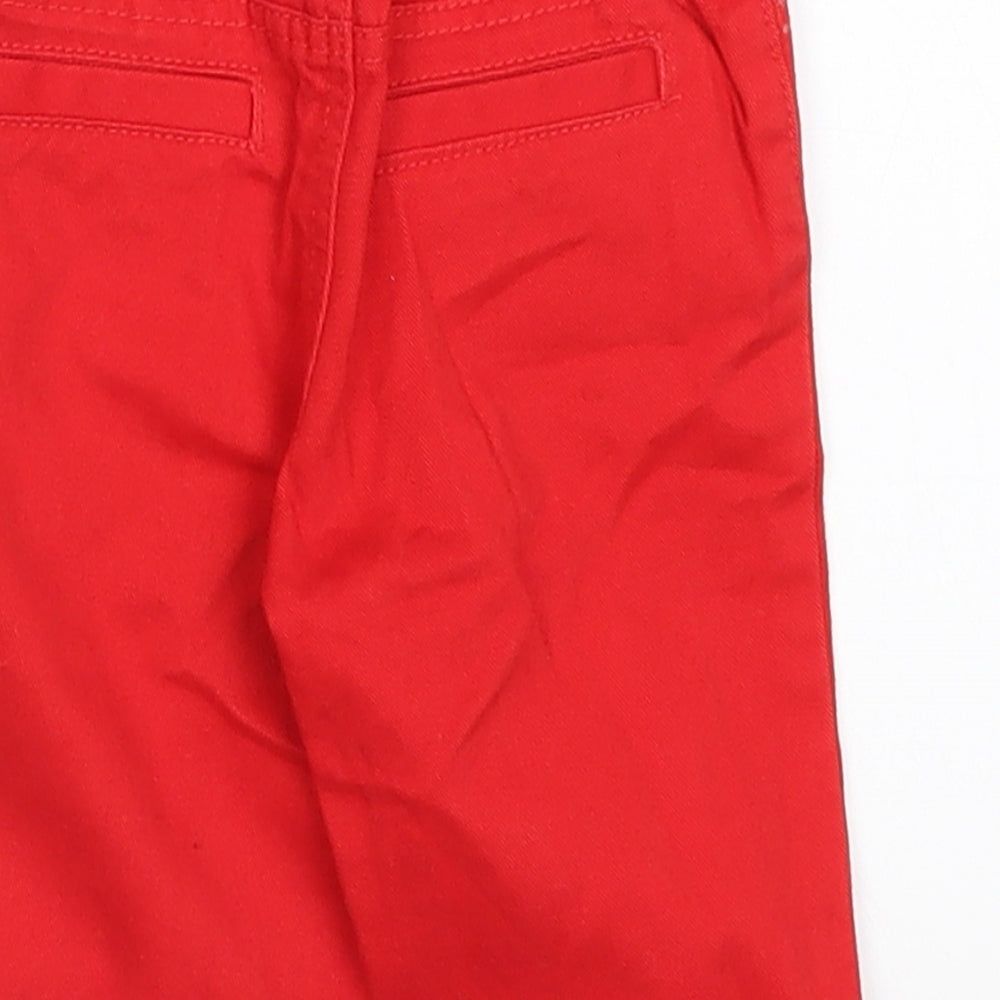 F&F Baby Red Denim Capri Trousers Size 3-6 Months
