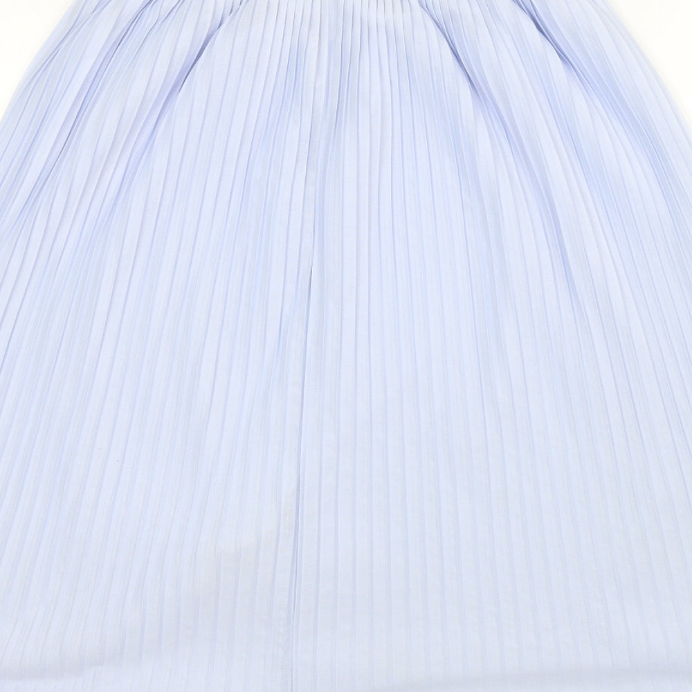 Preworn Womens Blue A-Line Skirt Size 24 in