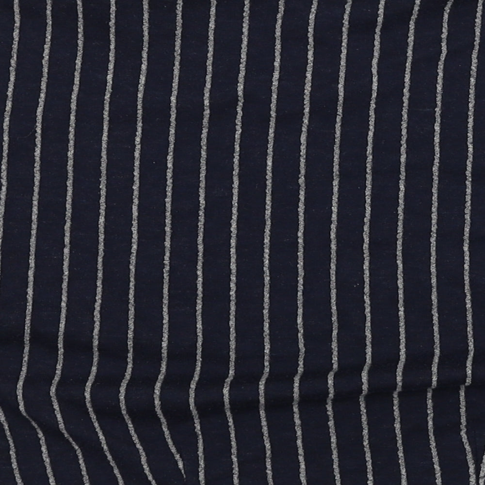 NEXT Womens Blue Striped Basic T-Shirt Size 10